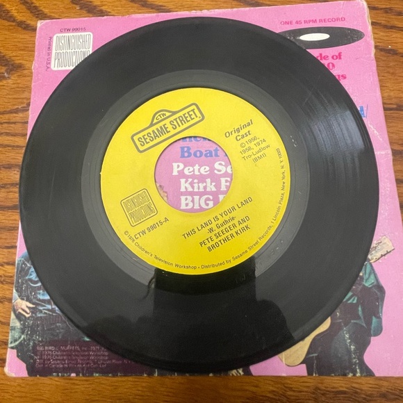 Pete Seeger & Brother Kirk This Land Is Your Land Michael Row The Boat Ashore 45 - Picture 4 of 4